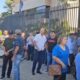 Pensionados y jubilados bancarios frente al TSJE. Foto: Captura de pantalla.