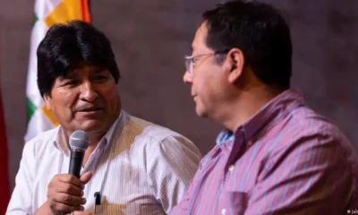 Evo Morales y Luis Arce. Foto: DW. Archivo.