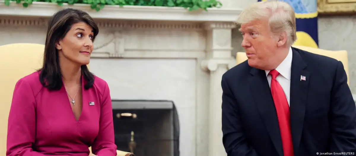 Nikki Haley y Donald Trump. Foto: DW. Archivo.