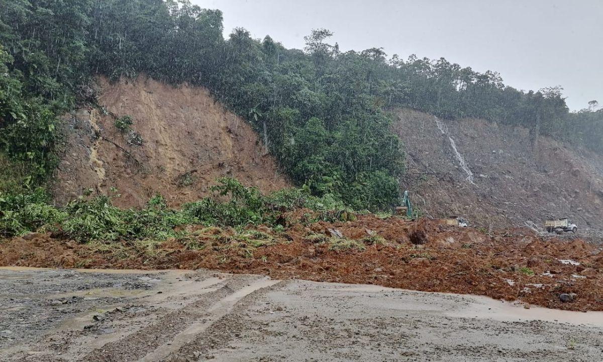 Alud de tierra en Colombia. Foto: El Tiempo.