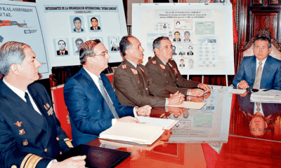 El dato. La conferencia del 21 de agosto del 2000 fue una farsa de Fujimori y Montesinos para ocultar su implicación en el contrabando de fusiles a los terroristas de las FARC. Foto: difusión. DW.