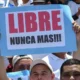 Protesta contra el Gobierno de Honduras (agosto de 2023). Foto: DW.