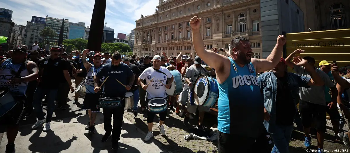 Protestas en Argentina. Foto: DW.