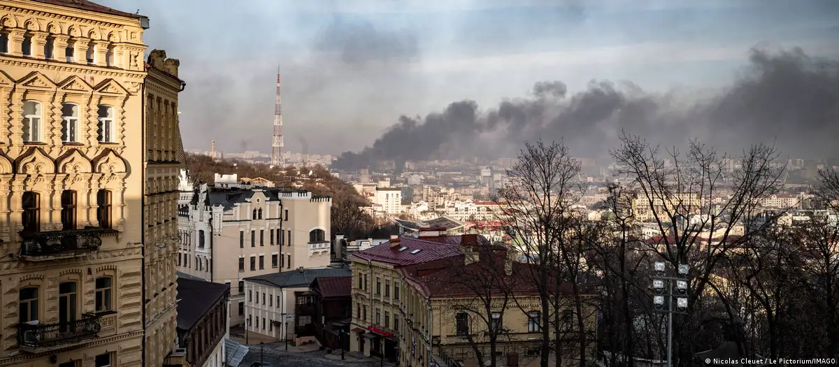 Explosiones en Kiev. Foto: DW.