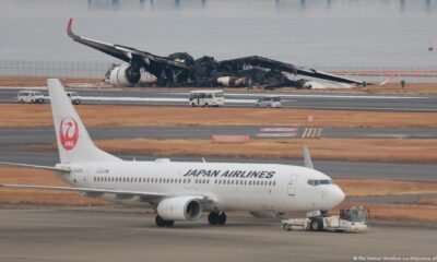 Colisión de aviones en Japón. Foto: DW.