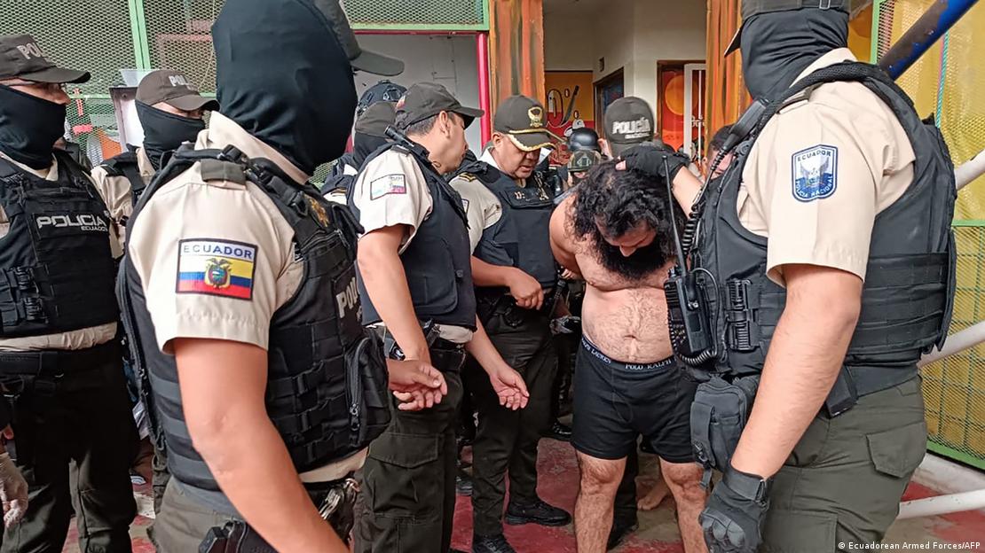 La fuga de "Fito", líder de Los Choneros, desató una crisis de inseguridad en Ecuador. Foto: DW.