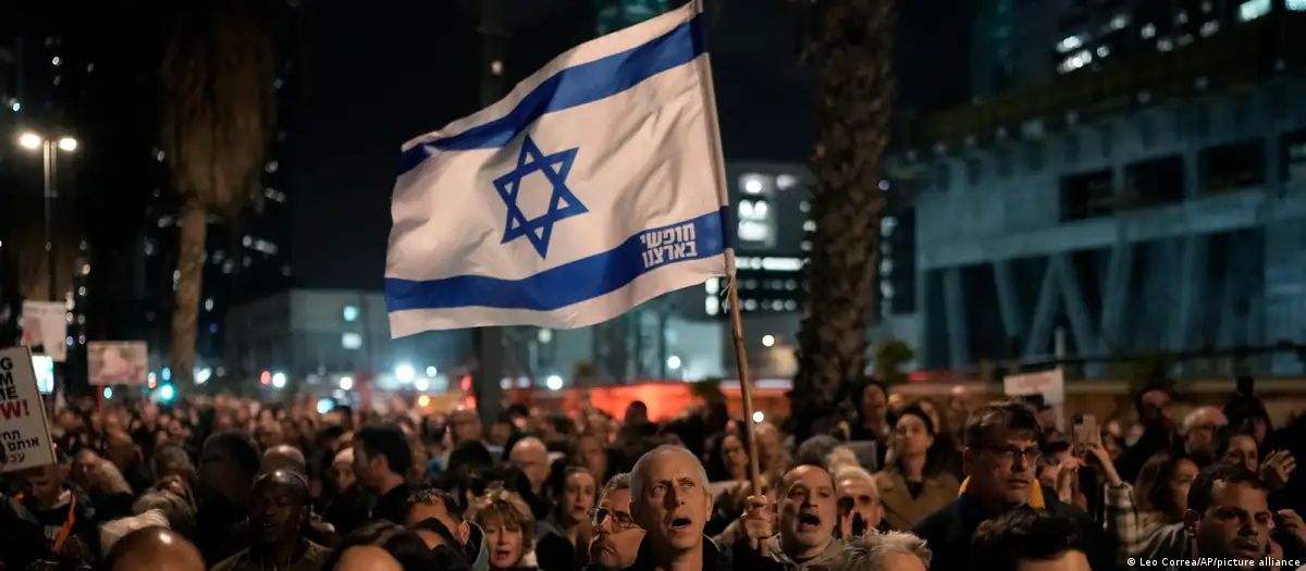 Manifestación en Tel Aviv. Foto: DW.