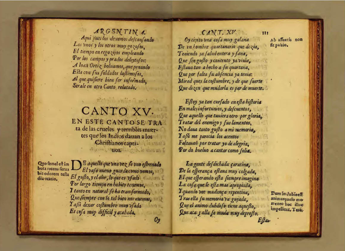 Martín del Barco Centenera, "La Argentina", 1602, primera edición. Cortesía