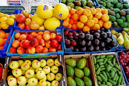 Frutas y verduras.