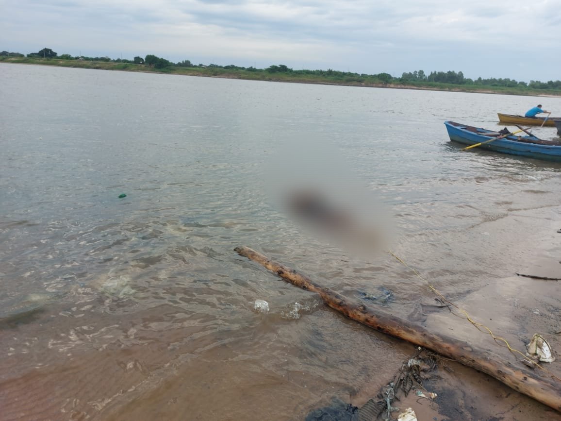 El cuerpo fue hallado en el río paraguay. Foto: Armada Paraguaya.