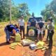 El detenido transportaba 67kilos de marihuana en moto en Yby Yau. Foto: Senad.