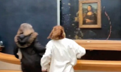 La imagen que da vuelta al mundo: nuevo atentado contra La Gioconda. Captura