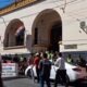 Protesta de jubilados de la Caja Municipal. Foto: Radio 1.000.