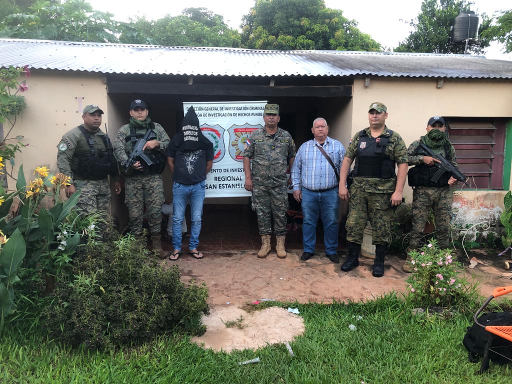 San Pedro: tras allanamiento fiscal capturan a un hombre buscado por robo agravado. Foto: Ministerio Público.