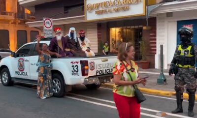 Reyes Magos de la Policía Nacional. Foto: Captura.