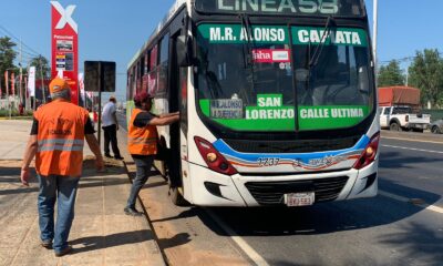 Línea de transporte público. Foto: MOPC.