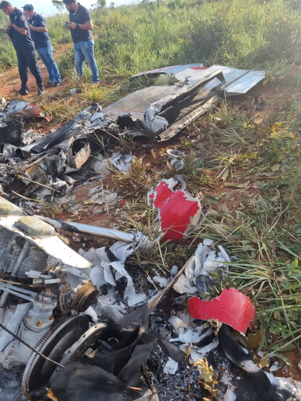 Avioneta siniestrada en Río Verde. Foto: Ministerio Público.