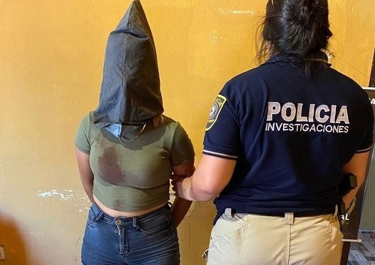 Yuliza Concepción Verón Piñánez, sindicada de apuñalar a un hombre en Tobati. Foto: Policía Nacional.