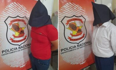 Detenidos al intentar renovar sus cédulas de identidad. Foto: Policía Nacional.