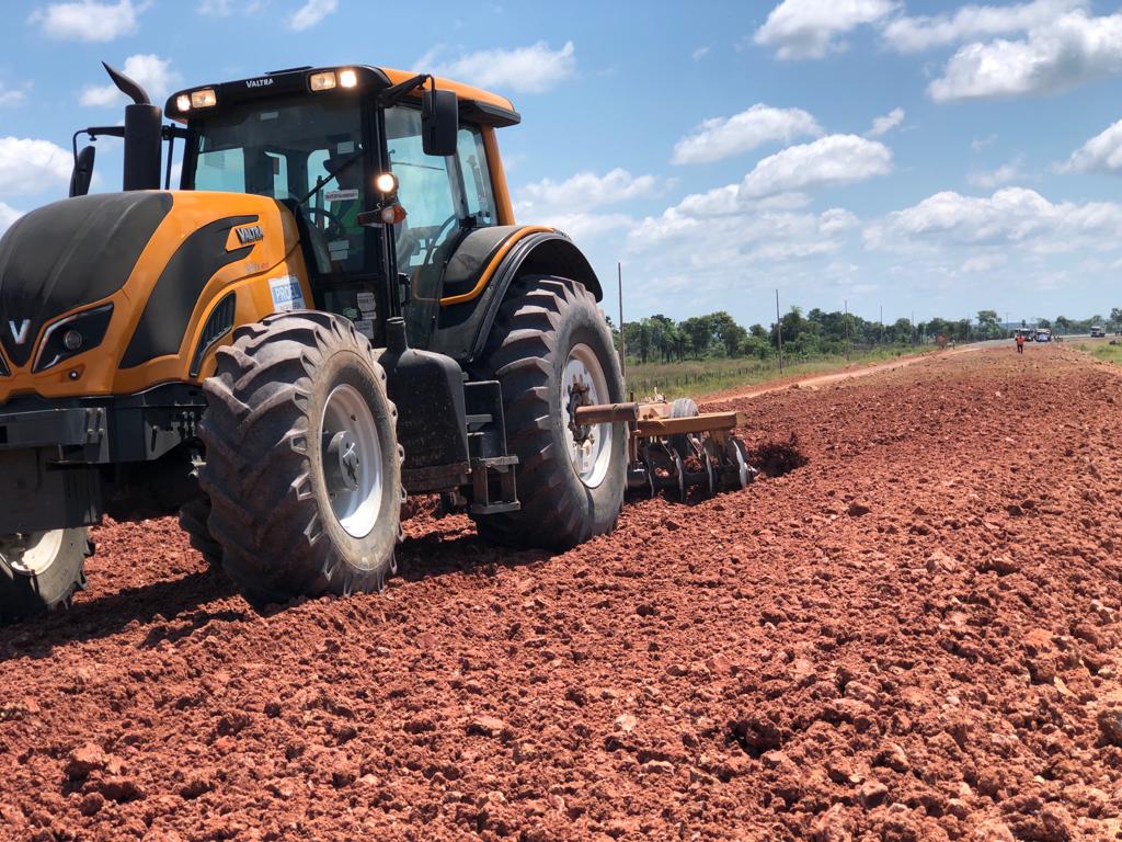 Un 35% de avance promedio tiene el Corredor Agroindustrial de San Pedro. Foto: MOPC.