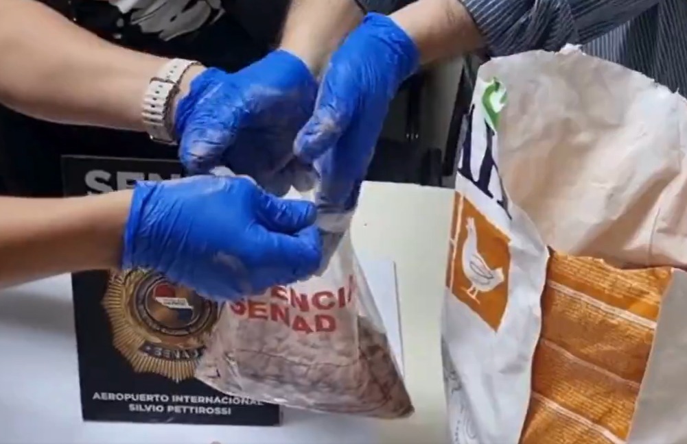 Senad incautó miles de pastillas de éxtasis en comida para perros. Foto: Captura.