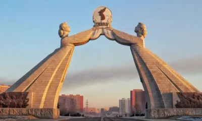 Arco de unificación en Corea del Norte. Foto: CNN