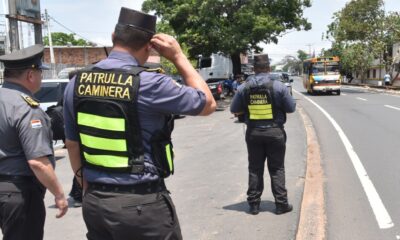 Control de la Policía Caminera. Foto:Gentileza.