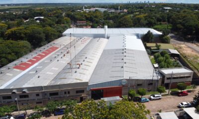 Vista aérea de la fábrica de envaco. Foto: Gentileza.