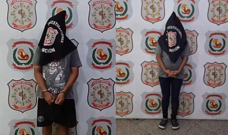 Pareja detenida acusada por presunto caso de filicidio. Foto: Policía Nacional.