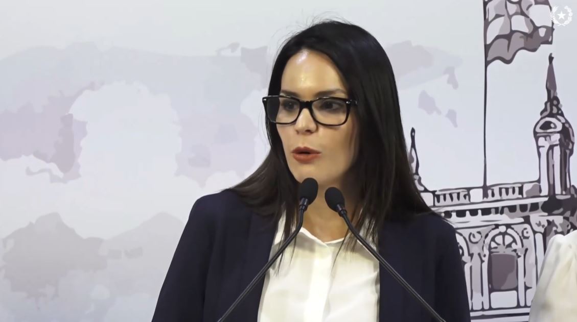 Paula Carro fue designada como nueva vocera de la Presidencia. Foto: Captura.