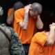 Soldados ecuatorianos vigilan a los reclusos en la Penitenciaría del Litoral, la prisión más grande del país, ubicada en Guayaquil. Foto: BBC.