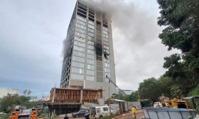 Edificio siniestrado en CDE. Foto: Ministerio Público.