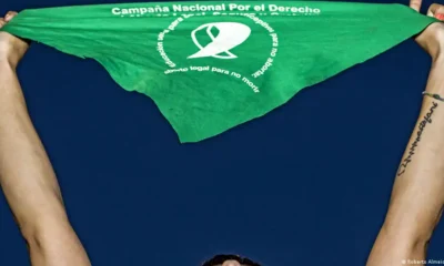 Campaña nacional a favor del aborto en Argentina. Foto: DW.