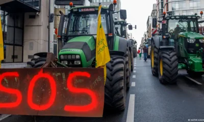 Protestas de agricultores franceses en rechazo al acuerdo Unión Europea - Mercosur. Foto:DW.