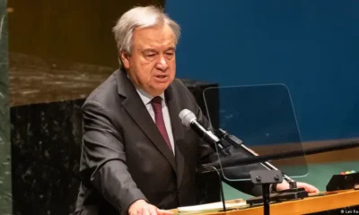 El secretario general de Naciones Unidas, António Guterres, durante una intervención ante la Asamblea General. Foto: DW.