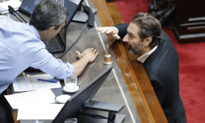 Martín Menem durante la segunda jornada del debate por la "Ley Ómnibus" en diputados. Foto: La Nación.ar