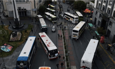 Bloque de las calles de La Paz,Bolivia. Foto: El País.