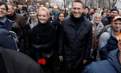 El líder de la oposición rusa Alexei Navalny y su esposa Yulia . Foto: Infobae. Archivo.