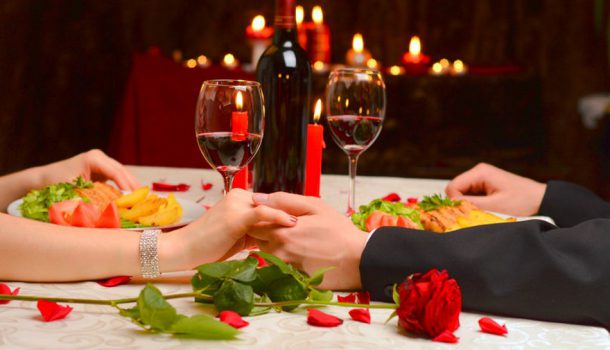 Cena día de los enamorados. Foto: Gentileza