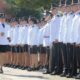 Egreso de policías. Foto: Gentileza.