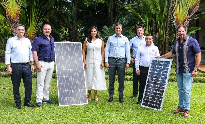 El mandatario resaltó la apuesta de su gobierno al uso de fuentes alternativas de energía eléctrica. Foto: Presidencia