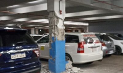 Explosión en estacionamiento de un shooping de Ciudad del Este. Foto: Gentileza.