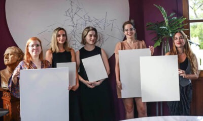 Camila Cadogan, Masha Liachovitskaya, Victoria Bedoya, Leticia Casati y Anna Scavone reinterpretarán las cinco obras robadas al MNBA. Cortesía SNC