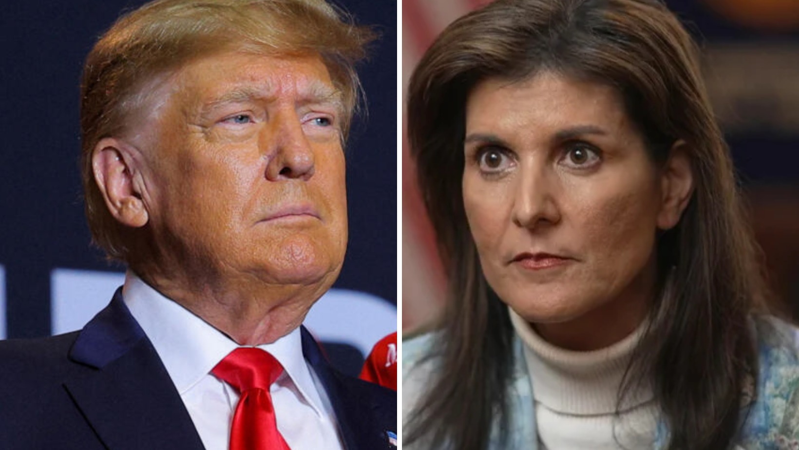 El expresidente de Estados Unidos, Donald Trump y la exgobernadora de Carolina del Sur, Nikki Haley. Foto: CDN Digital.