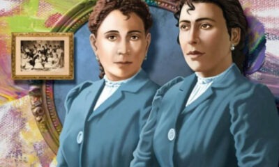 Las educadoras Adela y Celsa Speratti. Iustración de Kike Olmedo (Portal Guaraní)