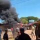 Grave incendio en San Antonio. Foto: Captura.