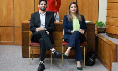 Diputado Raúl Benítez junto a la exsenadora Kattya González. Foto; Gentileza.