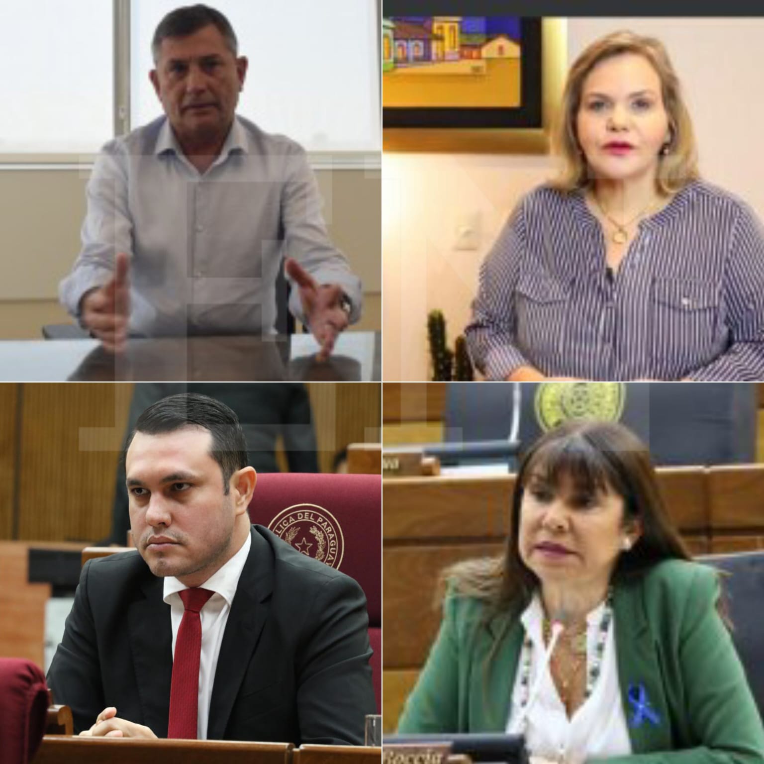 Luis Pettengill, Lilian Samaniego, Hernán Rivas, Celeste Amarilla.