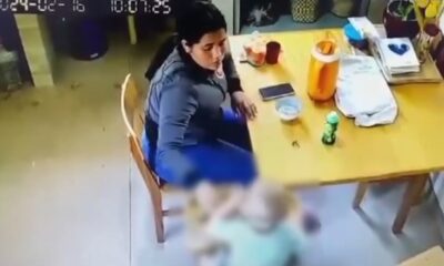 La mujer fue captada por cámaras de CCTV. Foto: Captura.