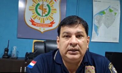 Comisario César Duarte, jefe de Investigación de Asunción. Foto: Captura.